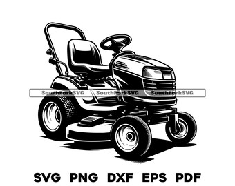 Åkgräsklippare 2 | svg png dxf eps pdf | transparent vektorgrafik design klipp utskrift färgämne lasergravyr filer kommersiellt bruk