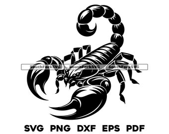 Schorpioen Schorpioen Ontwerp | SVG PNG DXF PDF EPS | vector grafisch ontwerp gesneden print dye sub laser graveren digitale bestanden commercieel gebruik