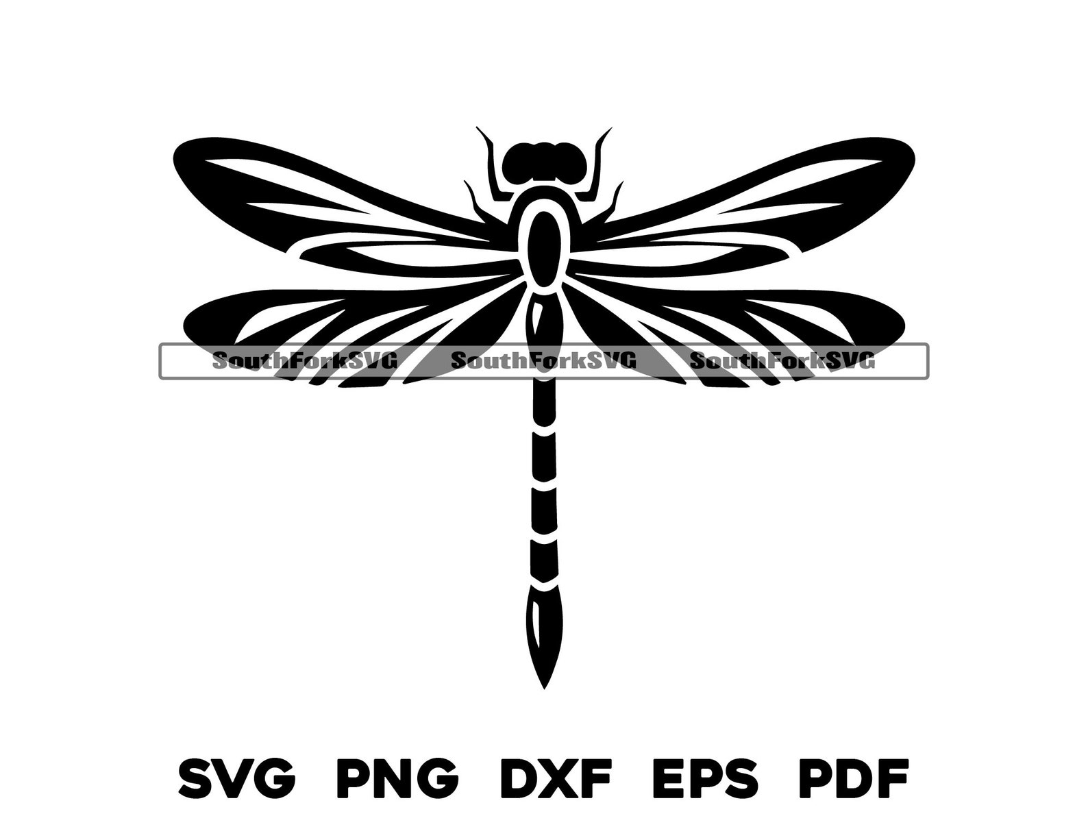 Dragonfly Svg Png Dxf Eps Pdf | Laser Engrave Cut Print Vector Graphic ...
