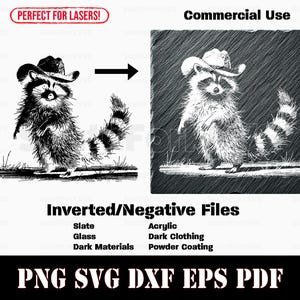 Chapéu de cowboy de guaxinim invertido svg png dxf eps pdf | vetor corte impressão laser gravar gravura download instantâneo uso comercial
