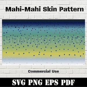 Mahi Mahi Haut Muster svg png eps pdf | Salzwasser Spiel Fisch Angeln Design Vektor Dye Sub Print Download Kommerzieller Gebrauch