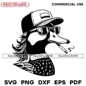 Gorra de camionero con diseño de pato silvestre, salmonete, svg, png, dxf, eps, pdf / gráfico vectorial, corte, impresión, sublimación de tinta, grabado láser, cnc, archivos digitales, uso comercial