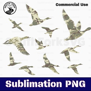 Sublimation de motif camo canard colvert PNG transparent haute résolution pour impression, teinture, etc. | téléchargement immédiat utilisation commerciale utilisation commerciale