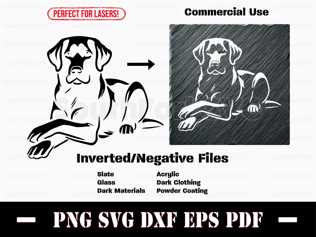 Inverted Black Labrador Retriever Svg Png Dxf Eps Pdf | Vector Graphic ...