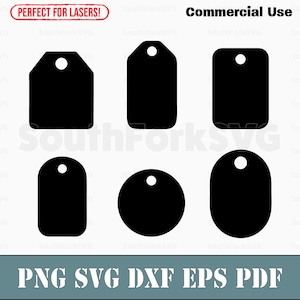 Pacote de etiquetas de preço simples Silhuetas SVG svg png dxf eps pdf | corte gráfico vetorial impressão sublimação de tinta gravação a laser clip art uso comercial