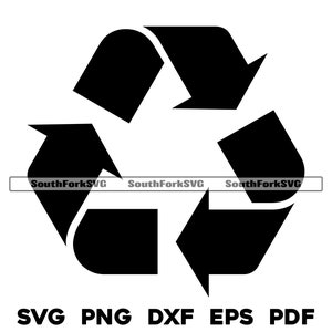 Recycling Recycling Symbol svg png dxf eps pdf | laser gravieren cnc cut print dye subclip art | sofortiger digitaler Download kommerzielle Nutzung