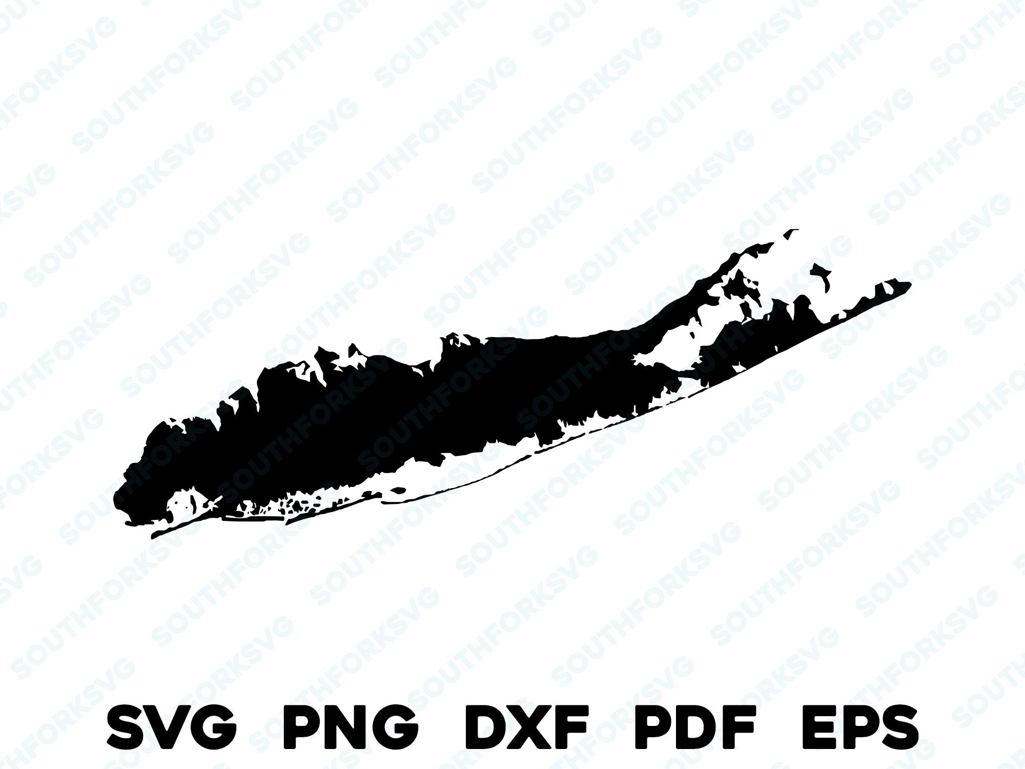 Long Island New York City Silhouette Shape svg png dxf pdf eps vector graphic design cut engraving laser file image shapes map America