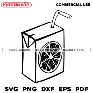 Juice Box svg png dxf eps pdf | schneiden Sie Druck Laser gravieren Dateien Vektor-Cliparts | sofortiger digitaler Download kommerzielle Nutzung