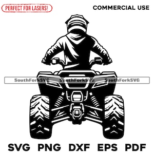 ATV Quad 4 Four Wheeler svg png dxf eps pdf | vector graphic design cut print dye sub laser engrave digital files commercial use