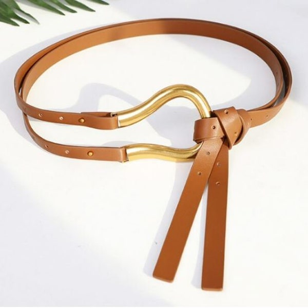 Gray Leather Belt Etsy