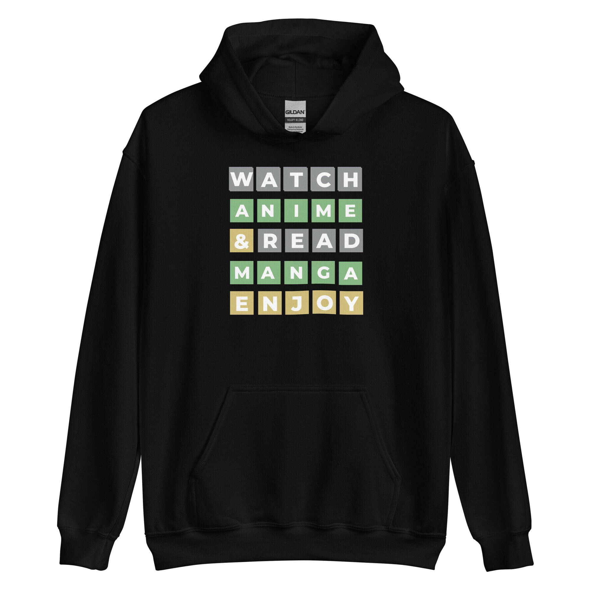 Wordle anime unisex hoodie anime wordle hoodie manga wordle etsy