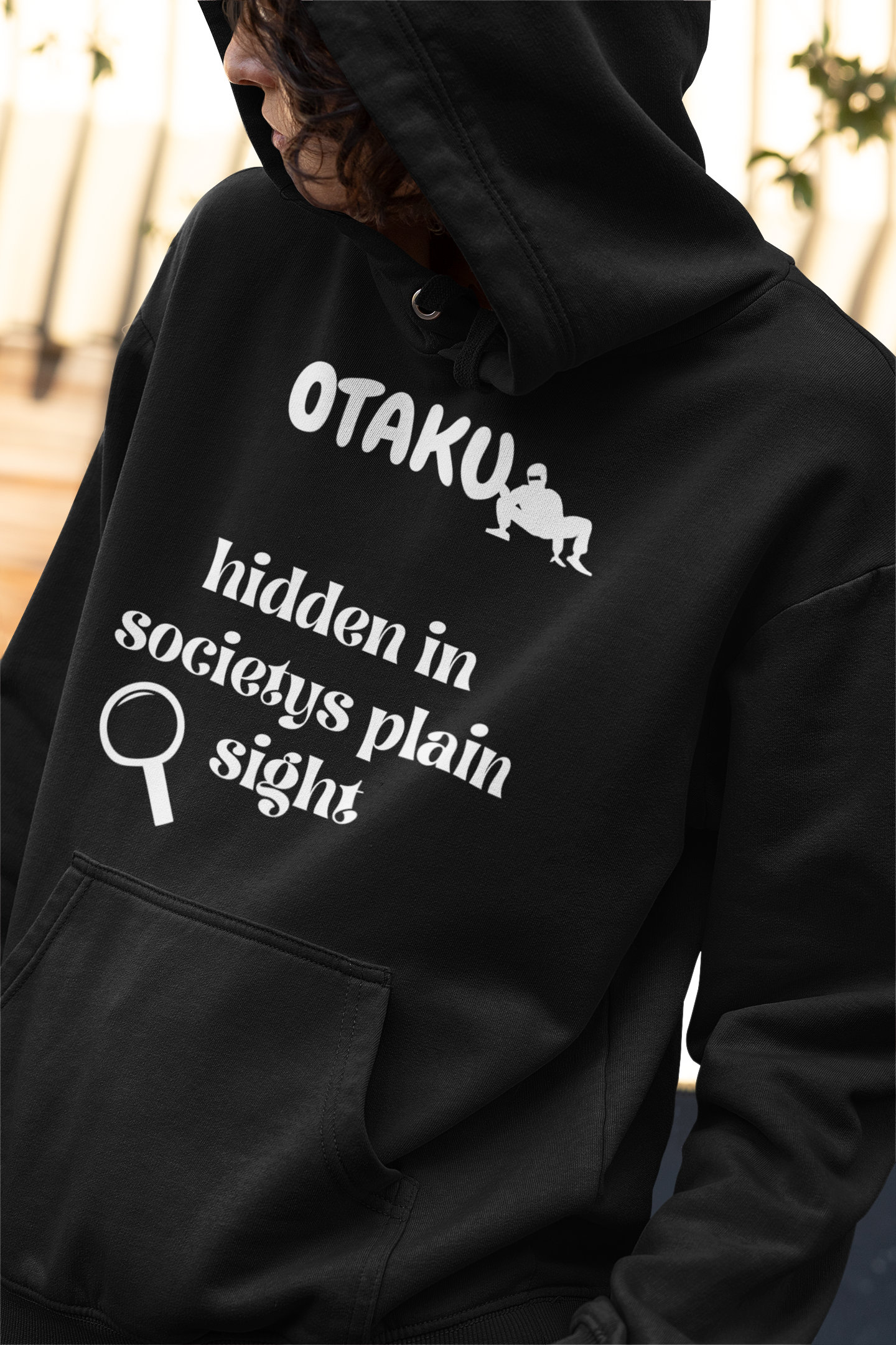 Sudadera con capucha Otaku unisex oculta sudadera con capucha