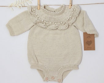 Details about / Baby Romper Baby Boy Knitted Romper Organic Clothes Baby Shower Gift Nautical