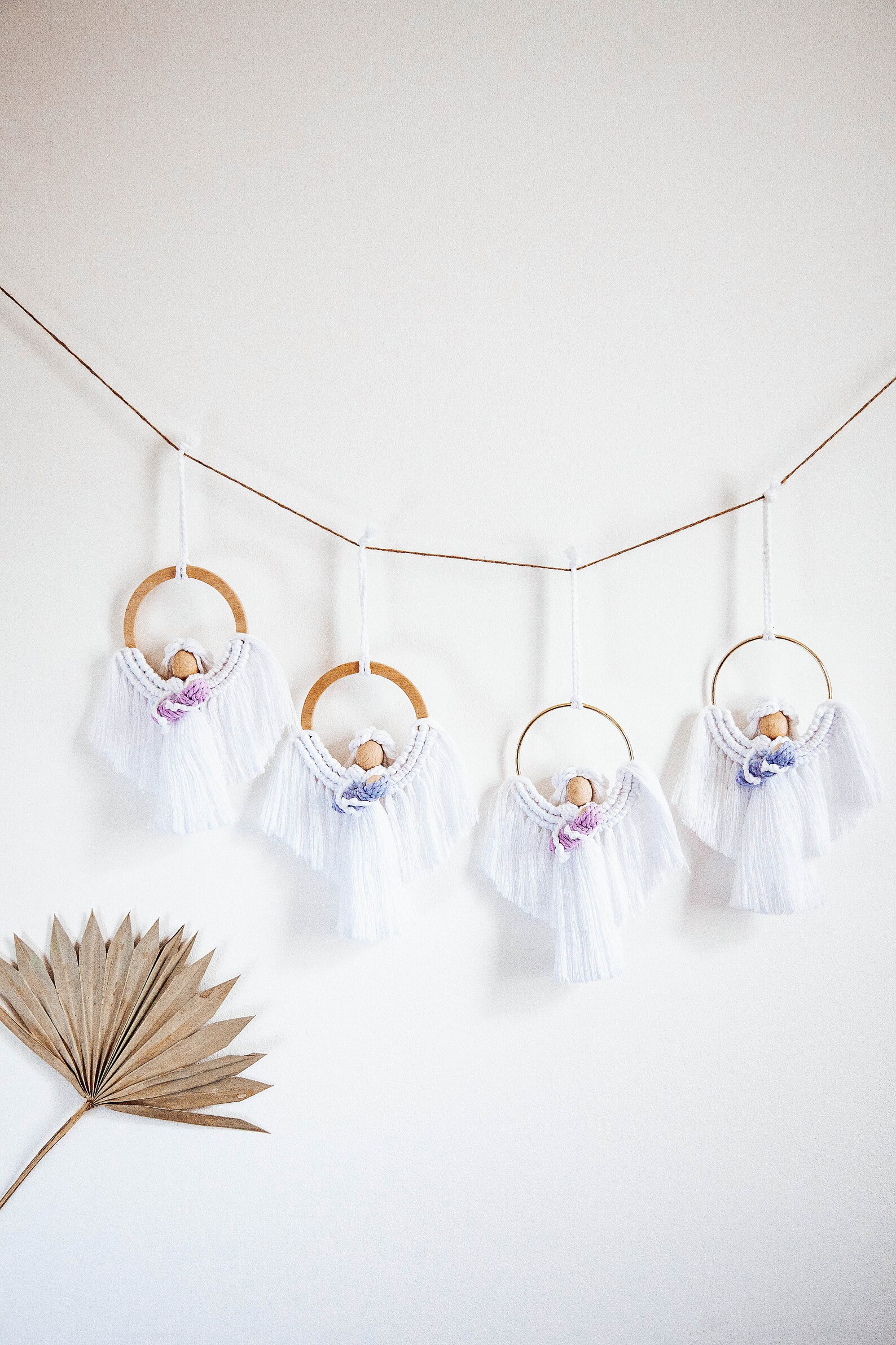 MACRAME ANGEL Wall Hanging Guardian Angel Nursery Room Etsy