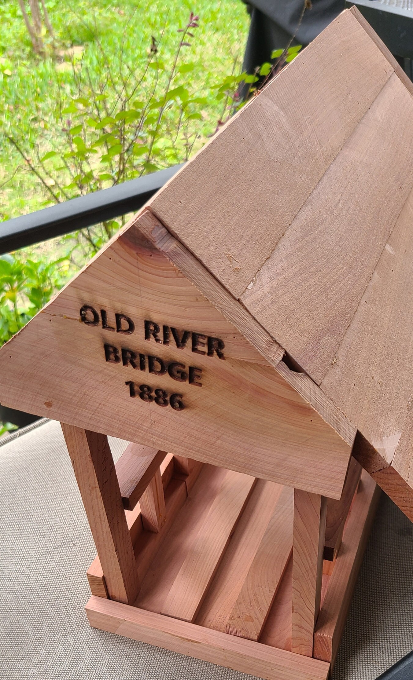 Bird Feeder / Vermont Bridge / 14lx14wx12.5h / 6.5 Lbs / 358 Etsy