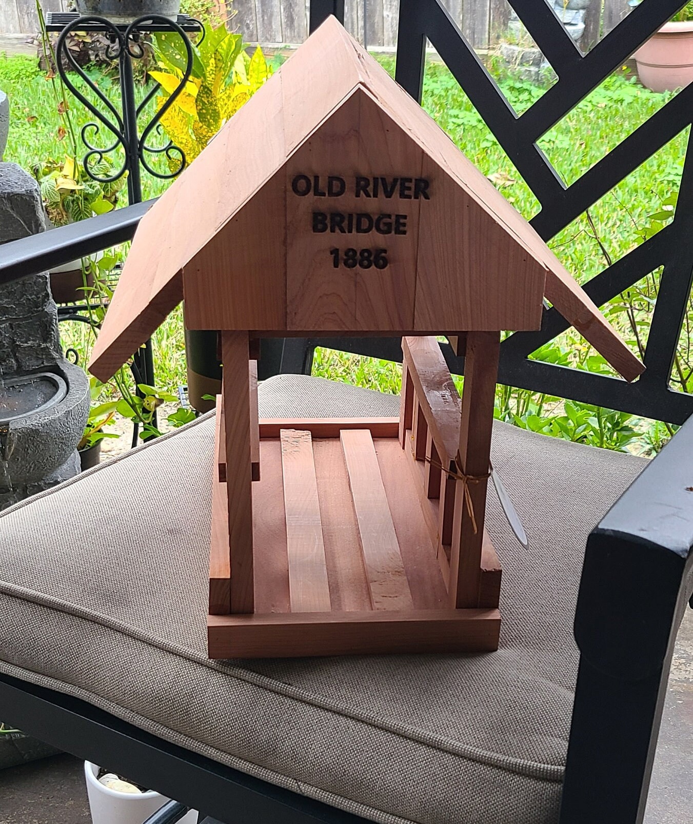 Bird Feeder / Vermont Bridge / 14lx14wx12.5h / 6.5 Lbs / 358 Etsy