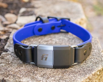 ROYAL 1” Biothane Fi Collar |  Adventure Gear | Waterproof | Black Hardware | Dog Collar | Fi Dog Collar |