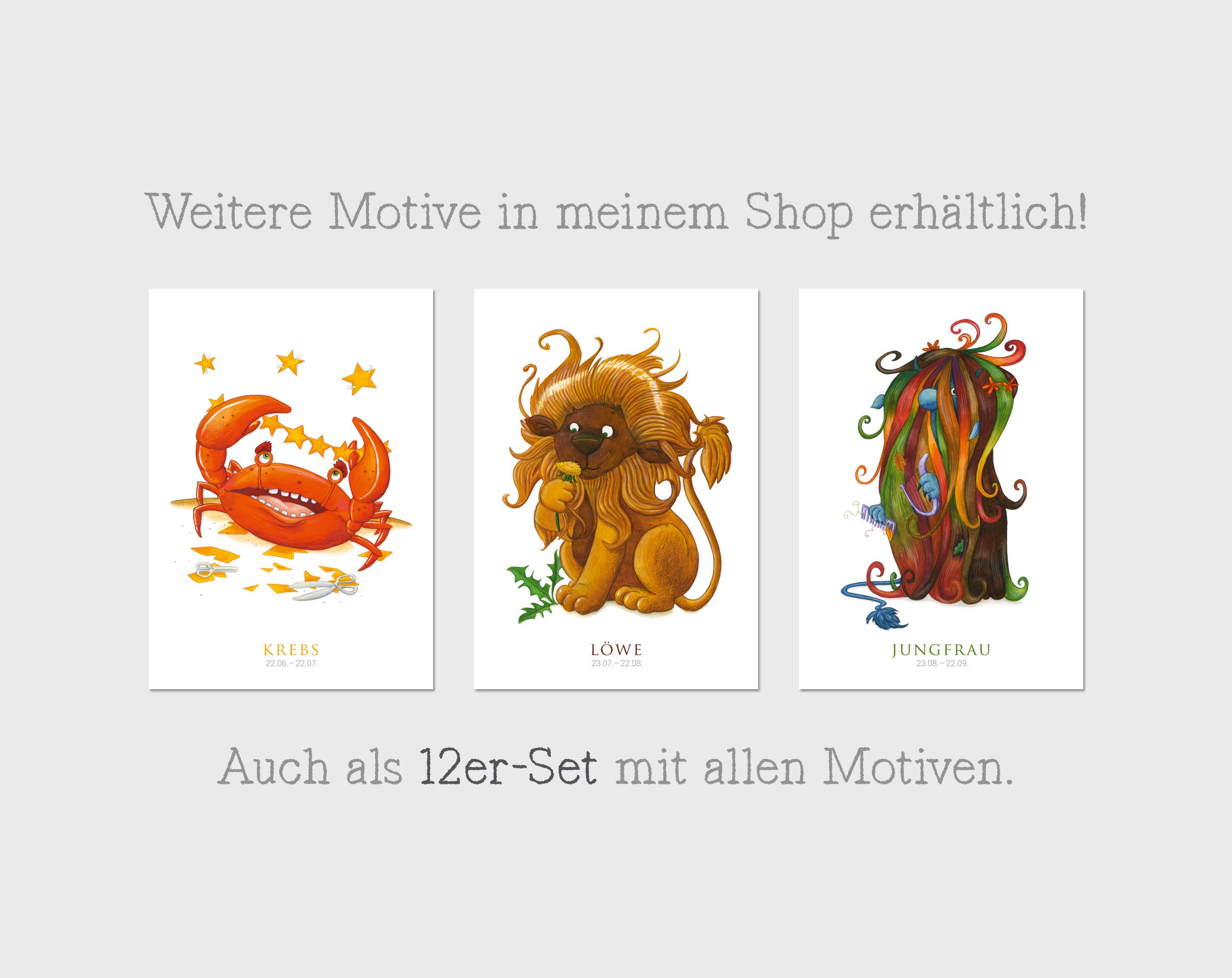 Sternzeichen Postkarte Waage Geburtstag Geburt A6 400g Etsy