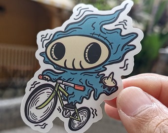 Grim Ripper Bike Sticker