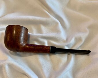 Shell 19th Century Handmade Chinese Carved Bone Clay Folk Art Pipe #DN