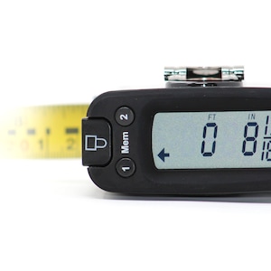 K Digital Tape Measure, Display Reads Accurate Distance, English and Metric Units, Sixteen Feet Length