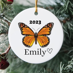 Butterfly Ornament, Monarch Butterfly, Butterfly Lover Gift, Christmas Ornament, Butterfly Ornaments Christmas, Personalized Butterfly Gift