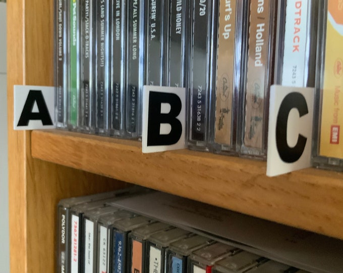 Alphabet Dividers for Cds - Full Set A-Z & # Plus Genre Option - Etsy UK