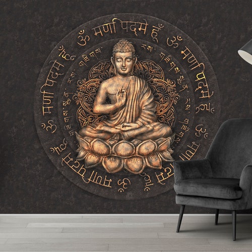 Peta Buddha Metal Wall Art Hindu Wall Art Yoga Decor Etsy Canada