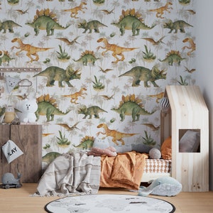 Papel Pintado Autoadhesivo Infantil Dinosaurios - Ydeco Decoración