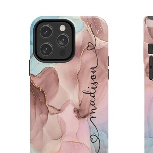 Personalized Marble iPhone 14 13 12 Pro Max Mini Tough Case-Mate Phone Cases, Abstract Art iPhone Covers, 11, X Xs Max Xr, 7, 8 Compatible