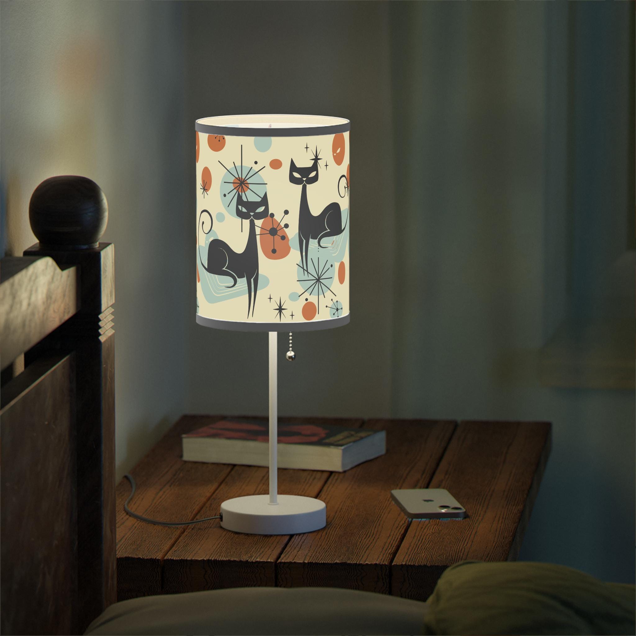 アトミック キッチュ キャット テーブルランプ、ミッドセンチュリー