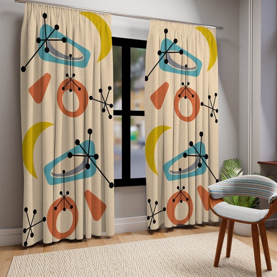 ヴィンテージ カーテン　ミッドセンチュリー　東欧　北欧　レトロ　ファブリック ヴィンテージ カーテン ミッドセンチュリー 東欧 北欧 レトロ