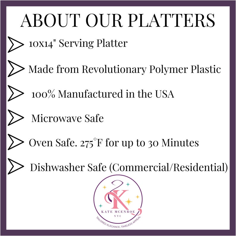 a sign that says about our platters