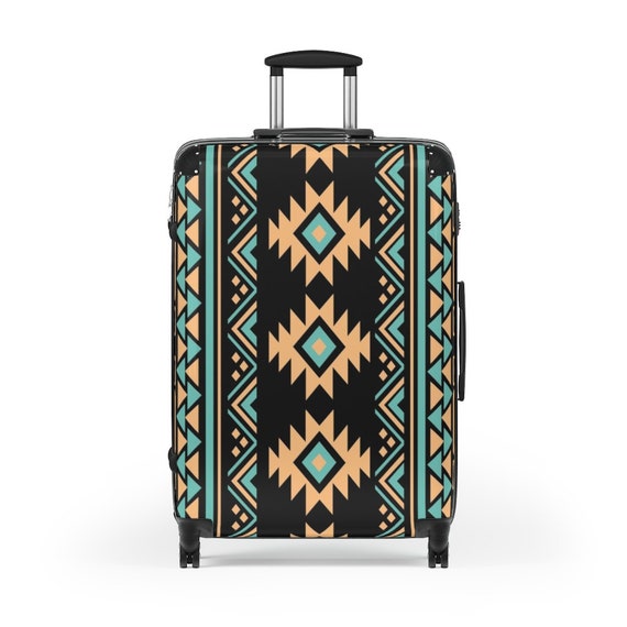 Aztec Cabin Suitcase, Rolling Hard Shell Carry on Luggage Native American,  Unisex Travel Accessories, Travel Gifts Desert Decor Boho 