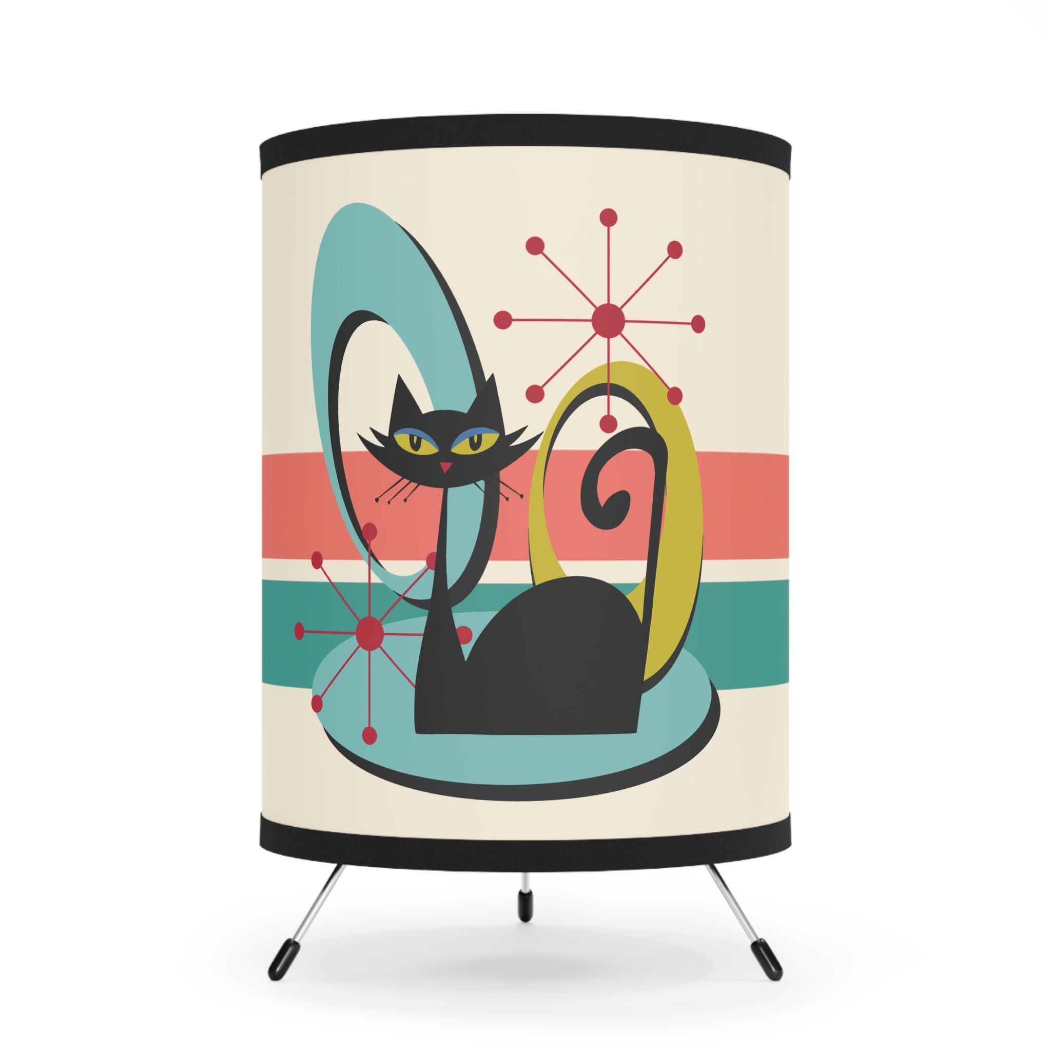 50s ミッドセンチュリー セラミック製 キャットランプ テーブルランプ