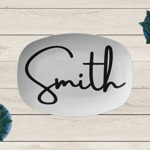 Family Name Personalized Platter, Custom Platter, Wedding, Anniversary, Birthday, Housewarming Gifts, Farmhouse Decor, Family Keepsake