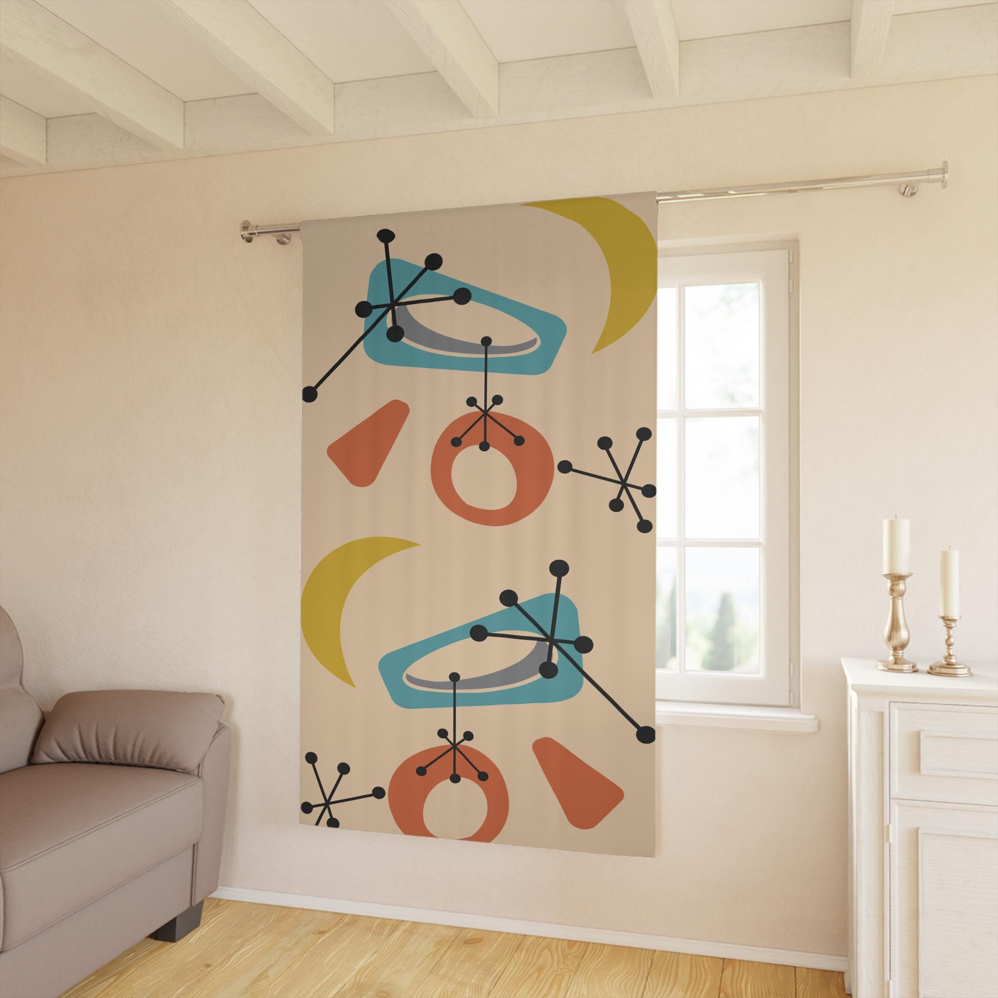 レトロ ミッドセンチュリー Mod モダン 日本仕様カーテン 限定50組 レトロ ミッドセンチュリー Mod モダン 日本仕様カーテン 限定50組