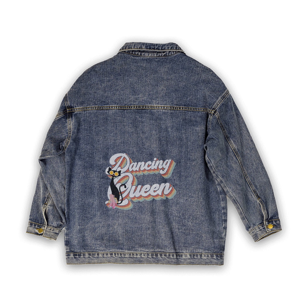 【MISS QUEEN】デニムジャケット イタリア製 ビーズ装飾 ショート丈 レース×ビーズのガーリーデニムジャケット IGB0258 | 古着屋mumu