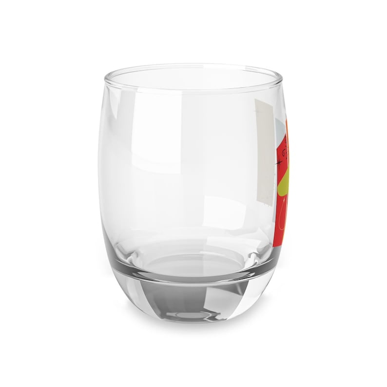 Atomic Cat Mid Century Modern Whiskey Glass, Retro Geometric Barware, MCM Cocktail Tumbler image 6