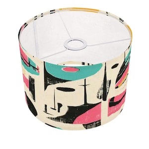 Mid Century Modern Retro Abstract Lamp Shade