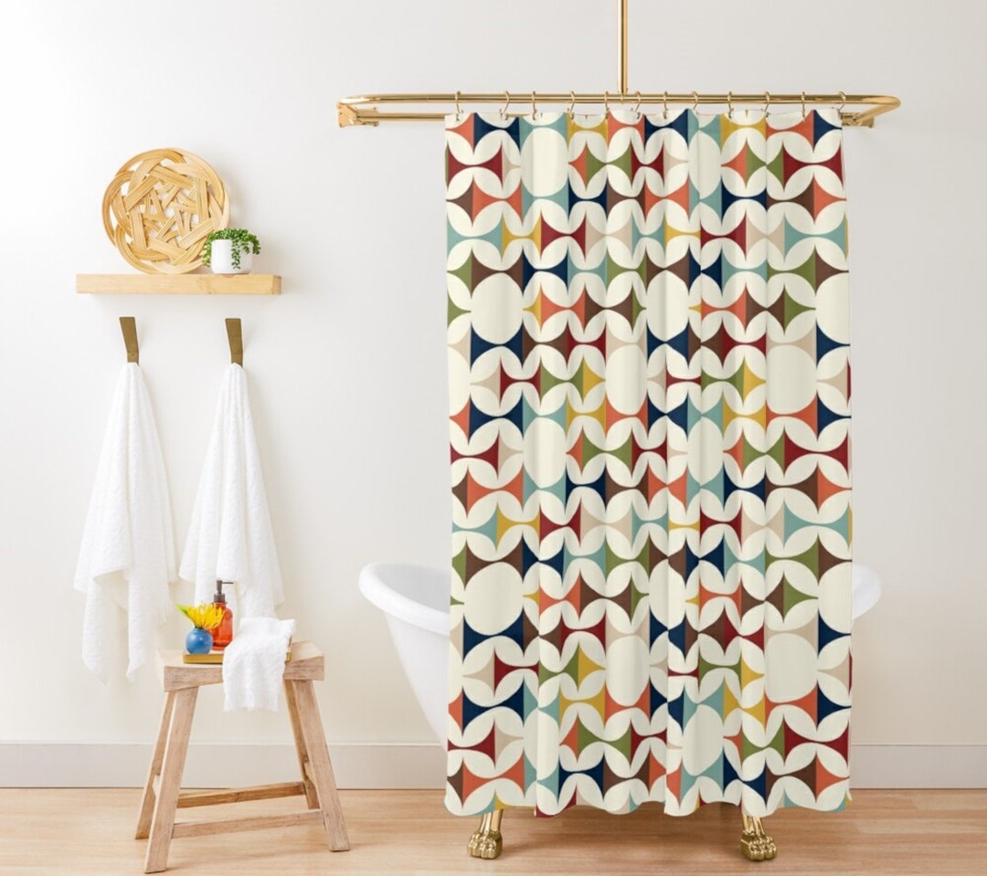 Mid Century Modern Shower Curtains
