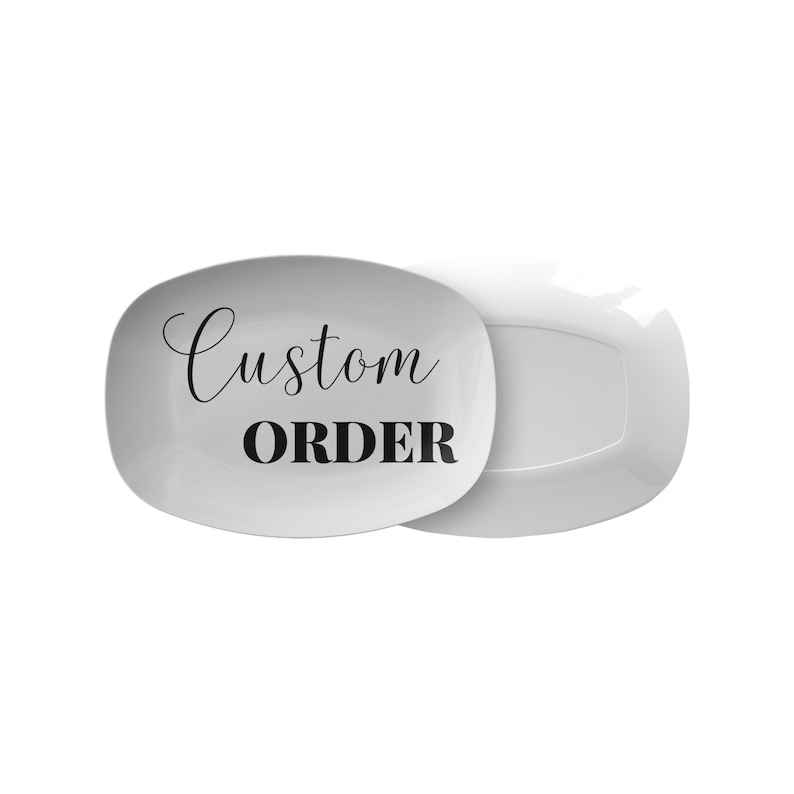 Custom & Personalized Platter, Add Your Own Text, Photo, Logo or Artwork, Personalized Serving Trays, Custom Serving Dishes, Grill image 6