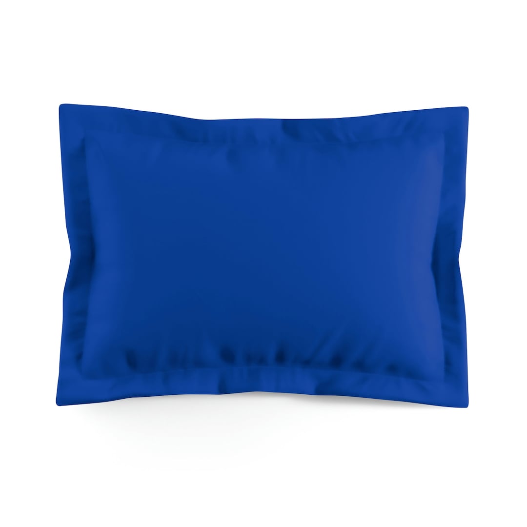 Mid Century Modern Pillow Sham in Cobalt Blue Palette, Retro MCM