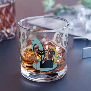 Atomic Cat Franciscan Starburst Bar Glass, Mid Century Modern Drinkware, Retro Chic Glassware