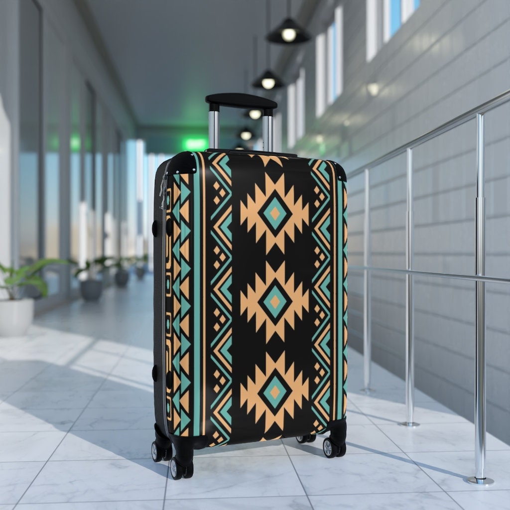 Suitcase Set in Native American Southwestern Design Custom