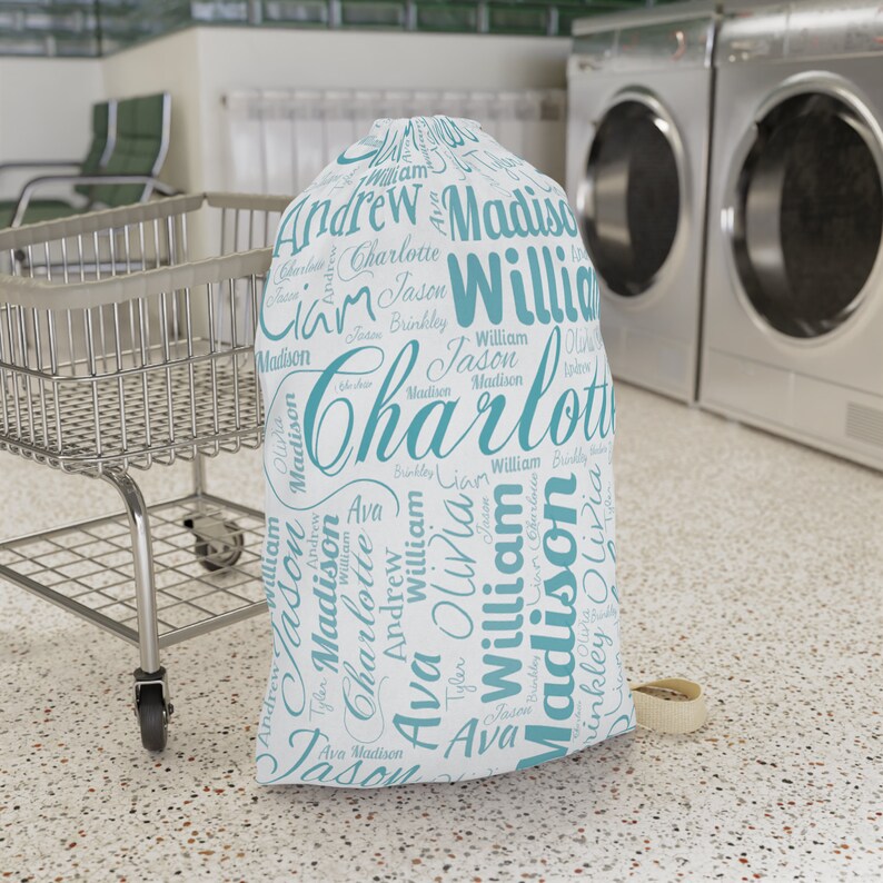 Personalized Name Laundry Bag Custom College Laundry Bag Etsy