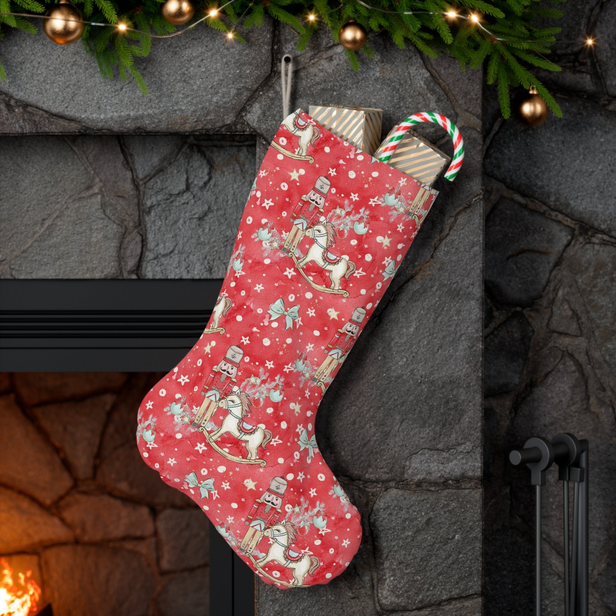 Discover Magical Nutcracker Christmas Stockings - Kids' Holiday Decor and Gifts