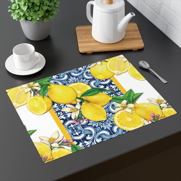 Yellow and Blue Placemats Etsy