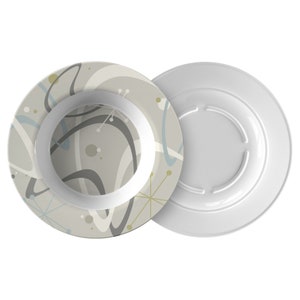 Bowl in Mid Century Modern 1950s Vintage Retro Atomic Boomerangs Starburst