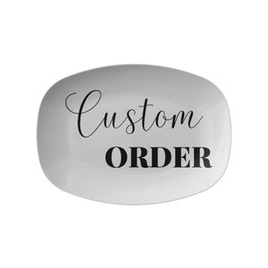 Custom & Personalized Platter, Add Your Own Text, Photo, Logo or Artwork, Personalized Serving Trays, Custom Serving Dishes, Grill image 5
